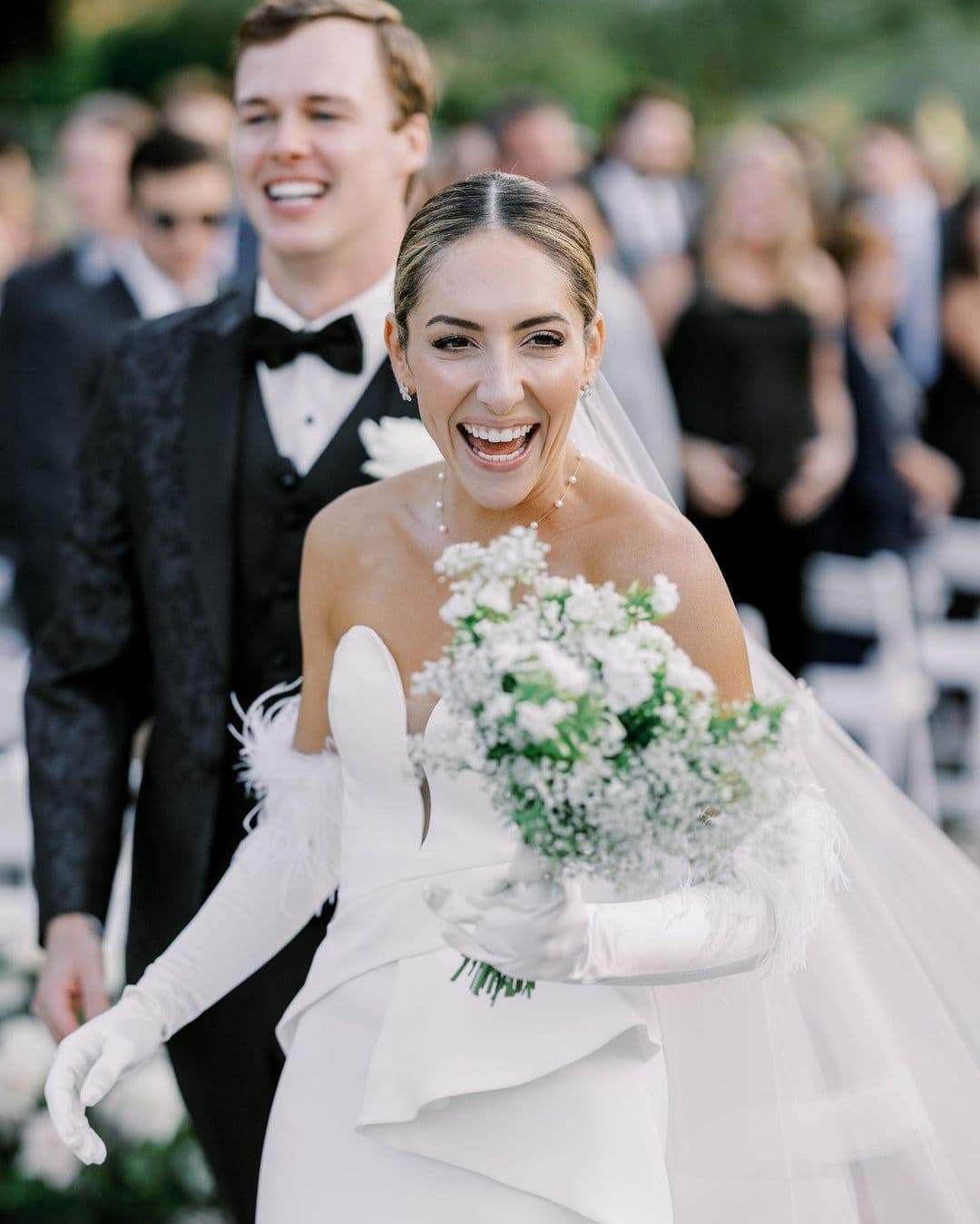 spray tanned women bridal